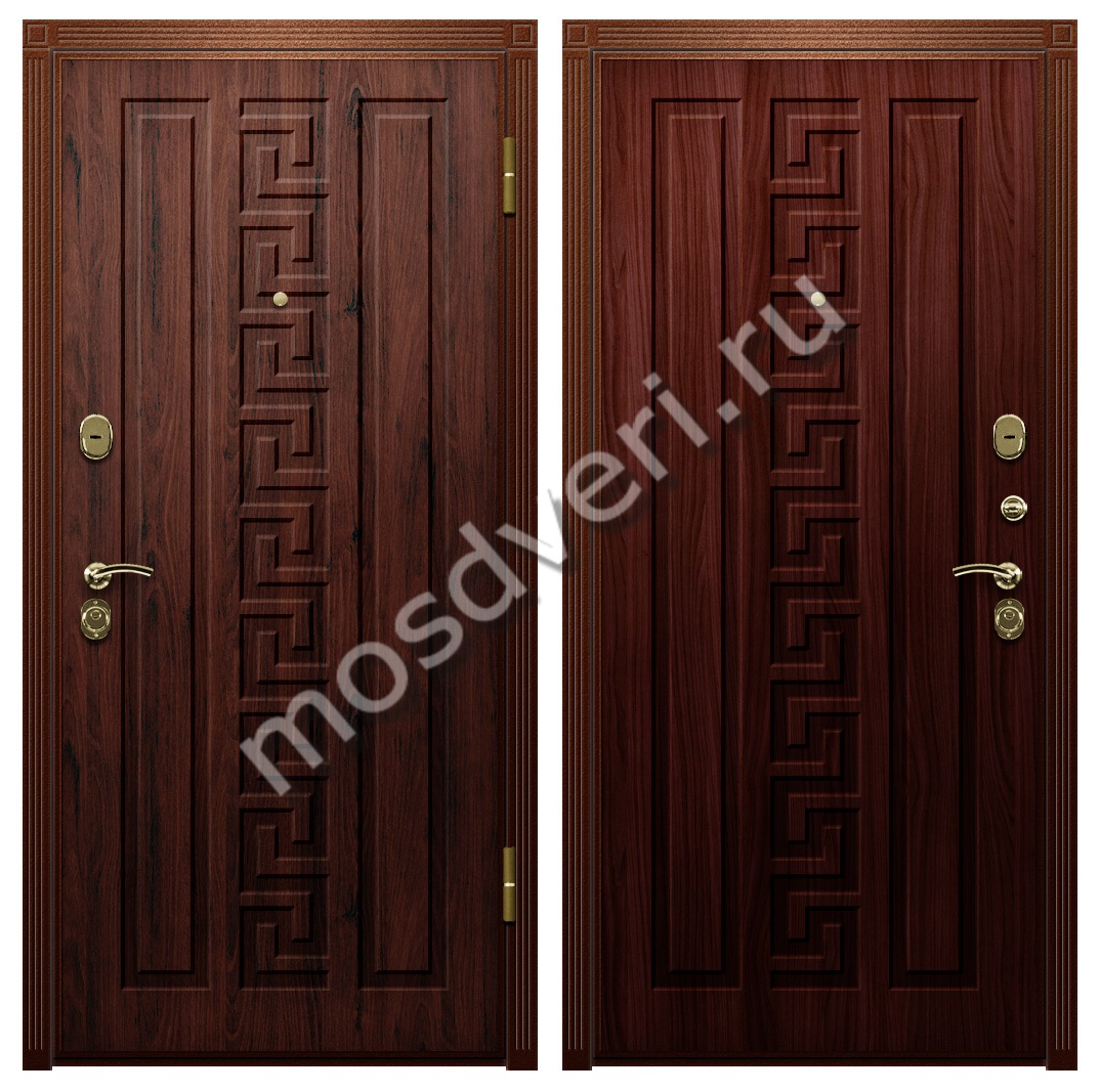 Входная металлическая дверь в квартиру с покрытием из МДФ и винорита - купить от производителя Мосдвери Входная металлическая дверь в квартиру с покрытием из МДФ и винорита