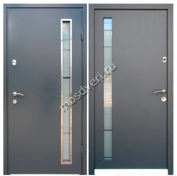 Серая входная дверь в квартиру SVDV-14 - купить от производителя Мосдвери Серая входная дверь в квартиру SVDV-14