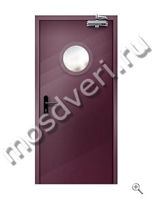 Противопожарная дверь со скрытыми петлями с остеклением - купить от производителя Мосдвери Противопожарная дверь со скрытыми петлями с остеклением